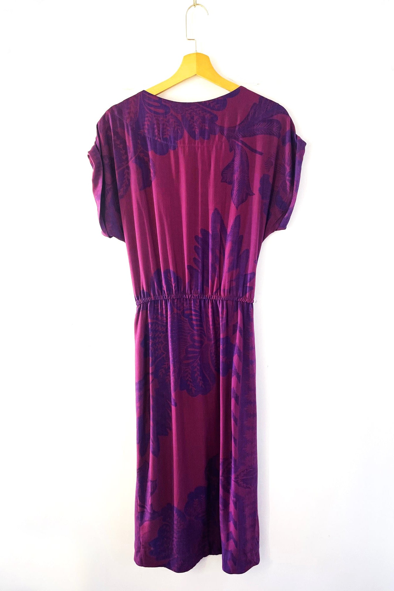Vestido Gola Boba Vinho Rosado