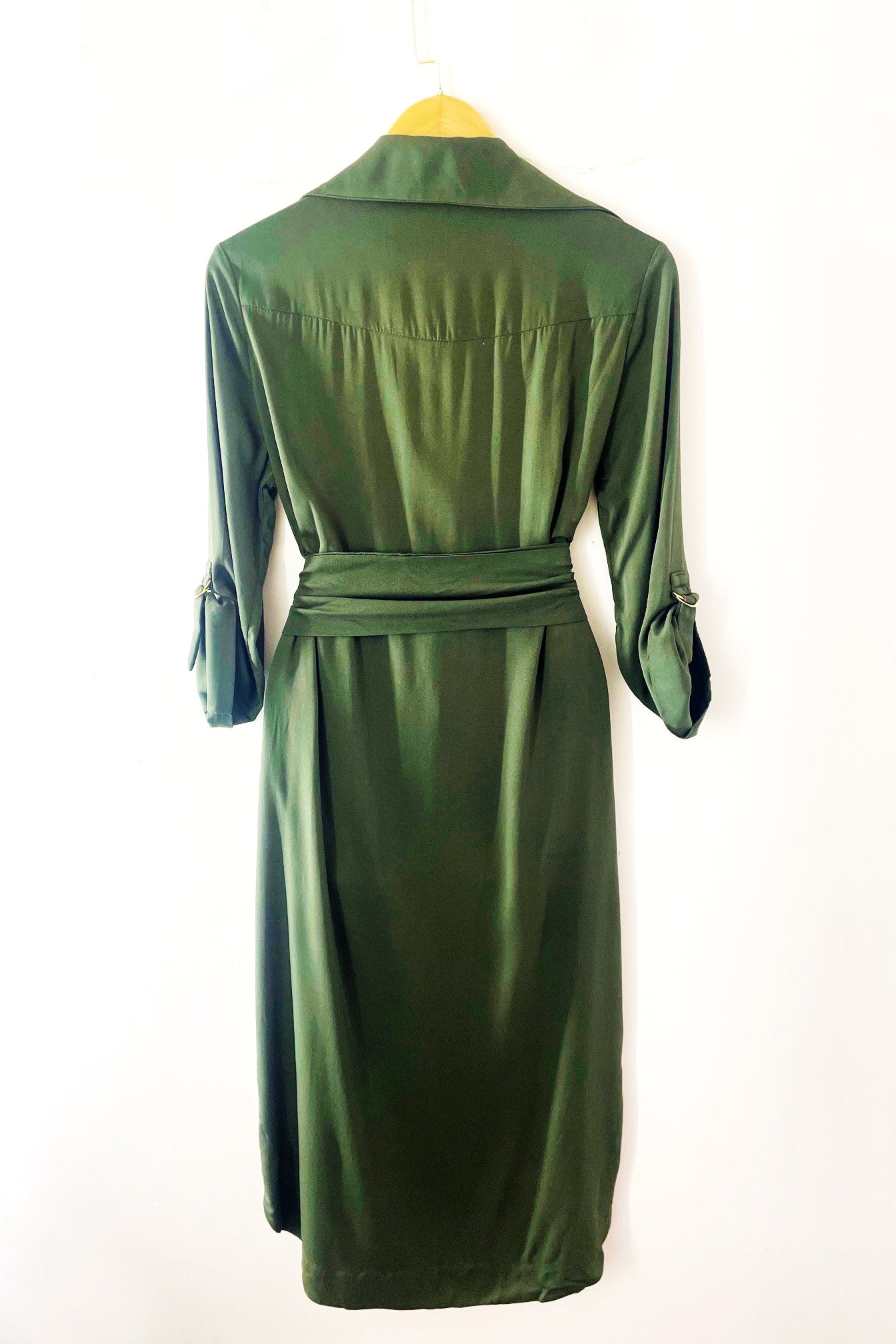 Vestido Camisa Verde Musgo