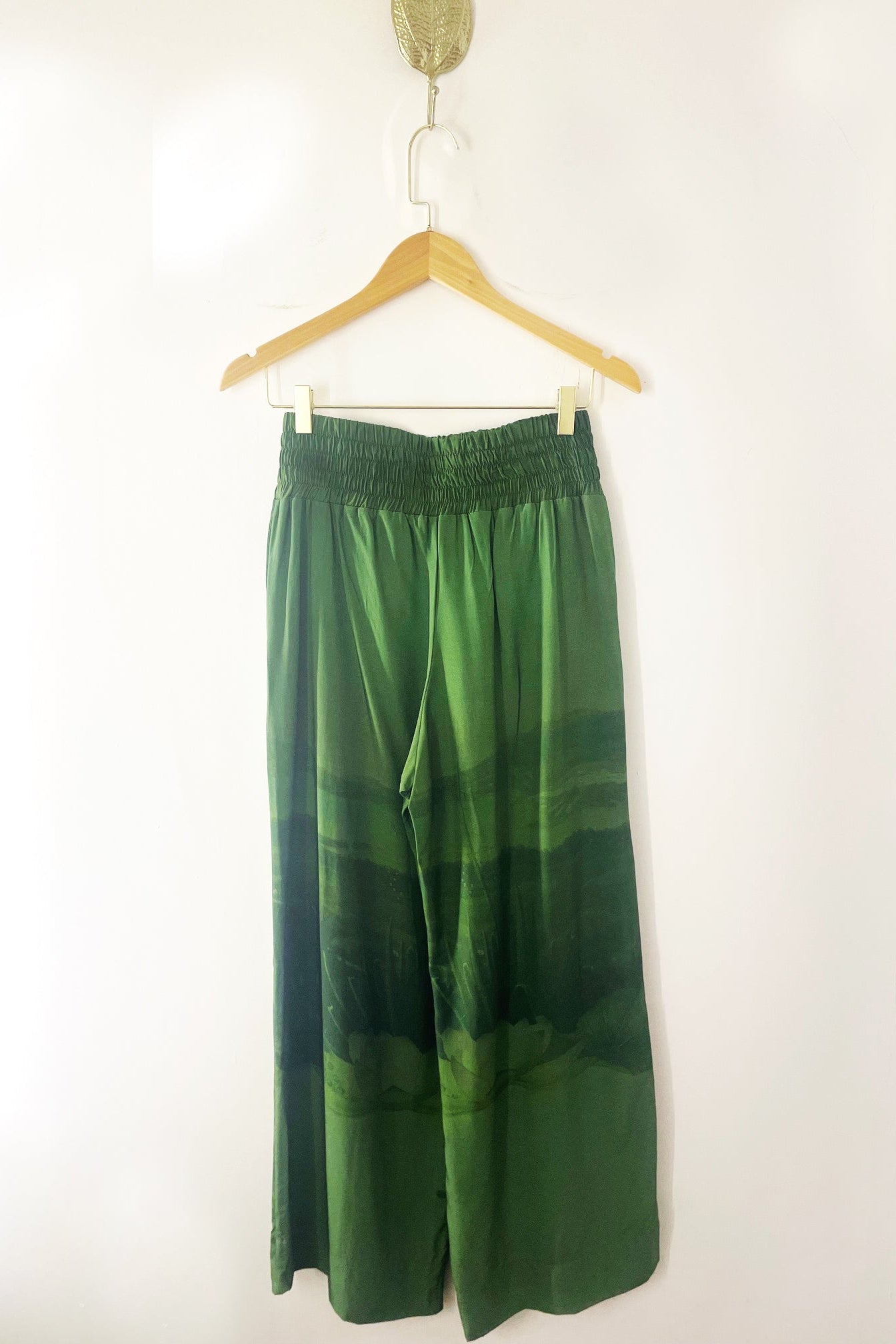 Calça Pantalona Verde Lagoa
