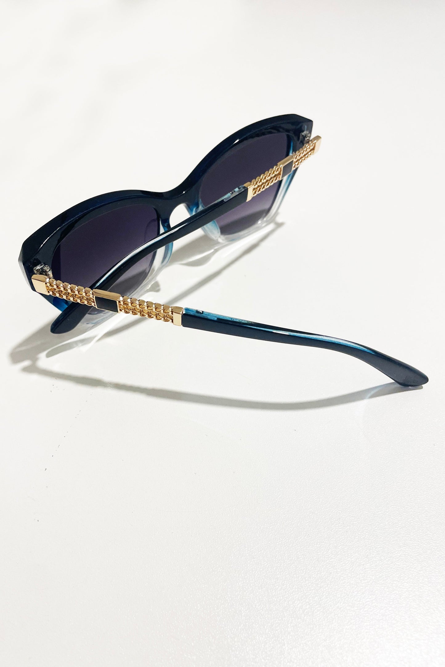 Óculos Azul Dourado