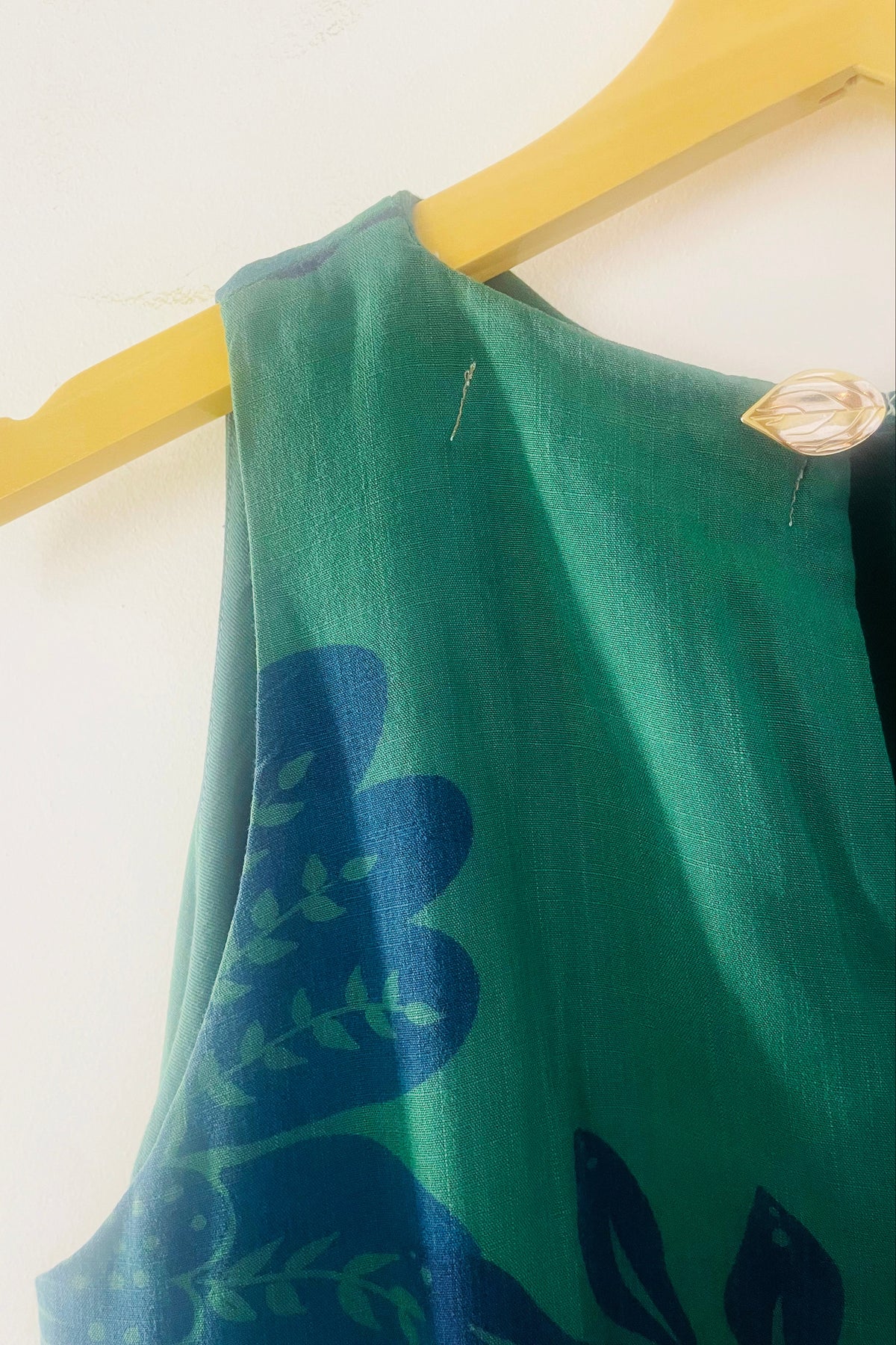 Vestido Midi Folhagens