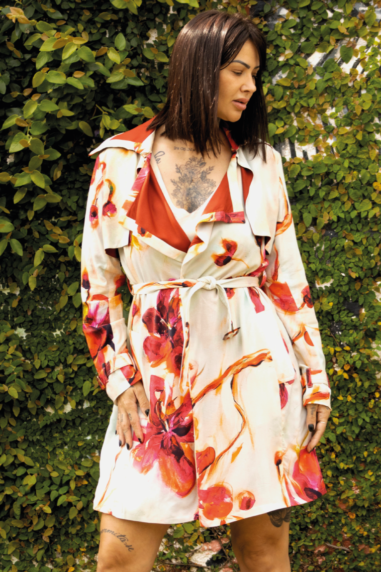 Trench Coat Pau Rosa