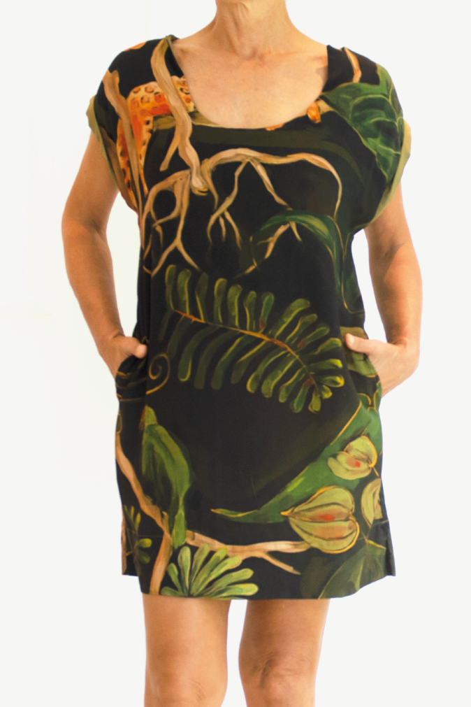 Vestido T-Shirt Onça