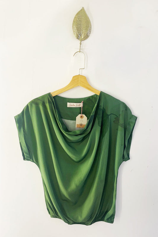 Blusa Gola Boba Verde Lagoa