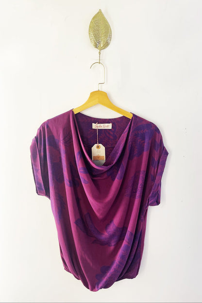 Blusa Gola Boba Vinho Rosado