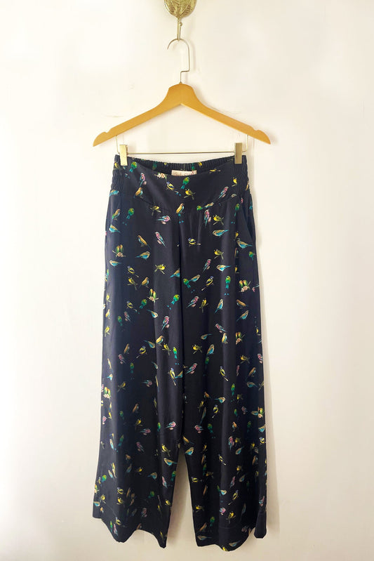 Calça Pantalona Passarinho Vinho