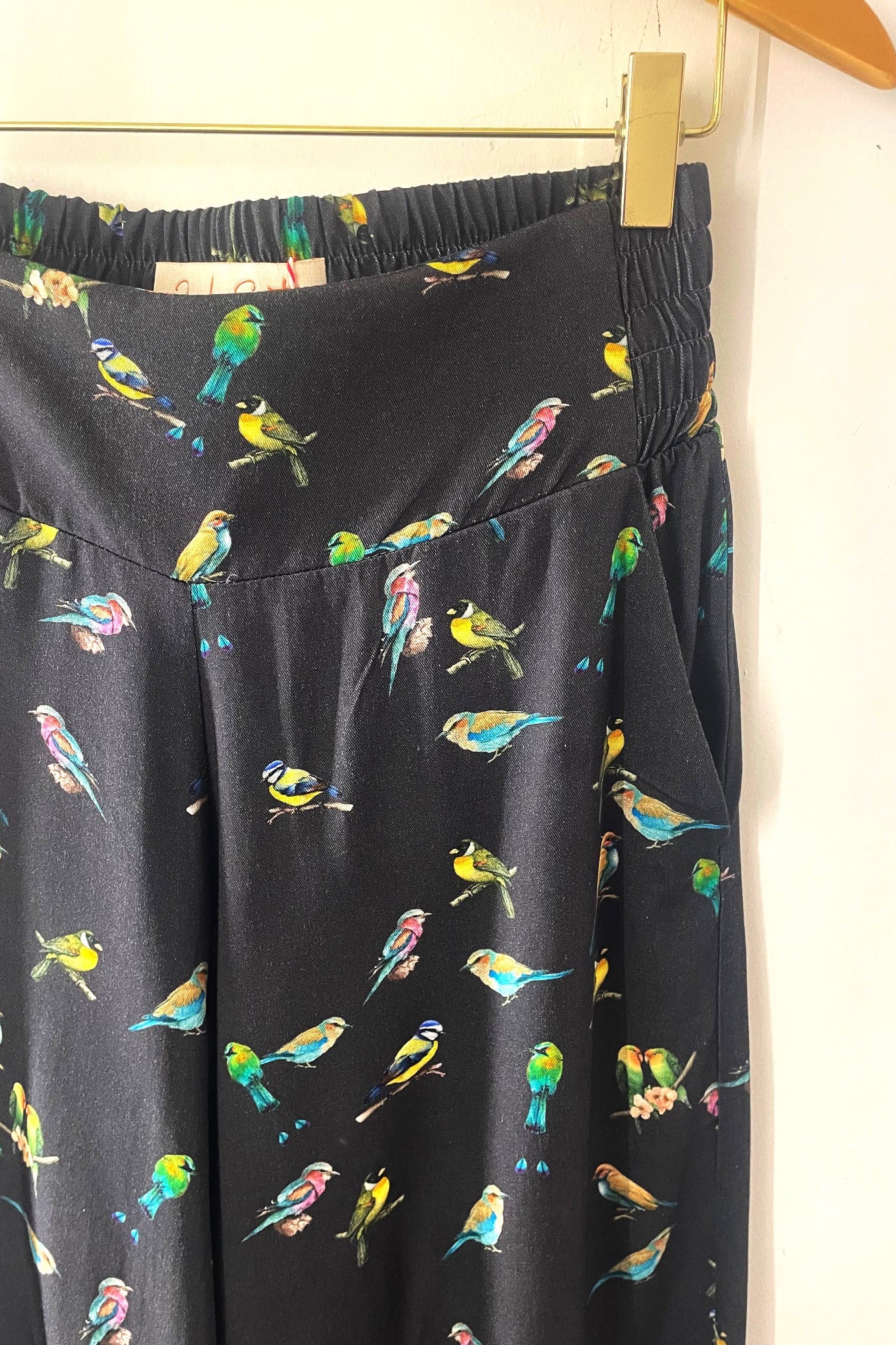 Calça Pantalona Passarinho Vinho