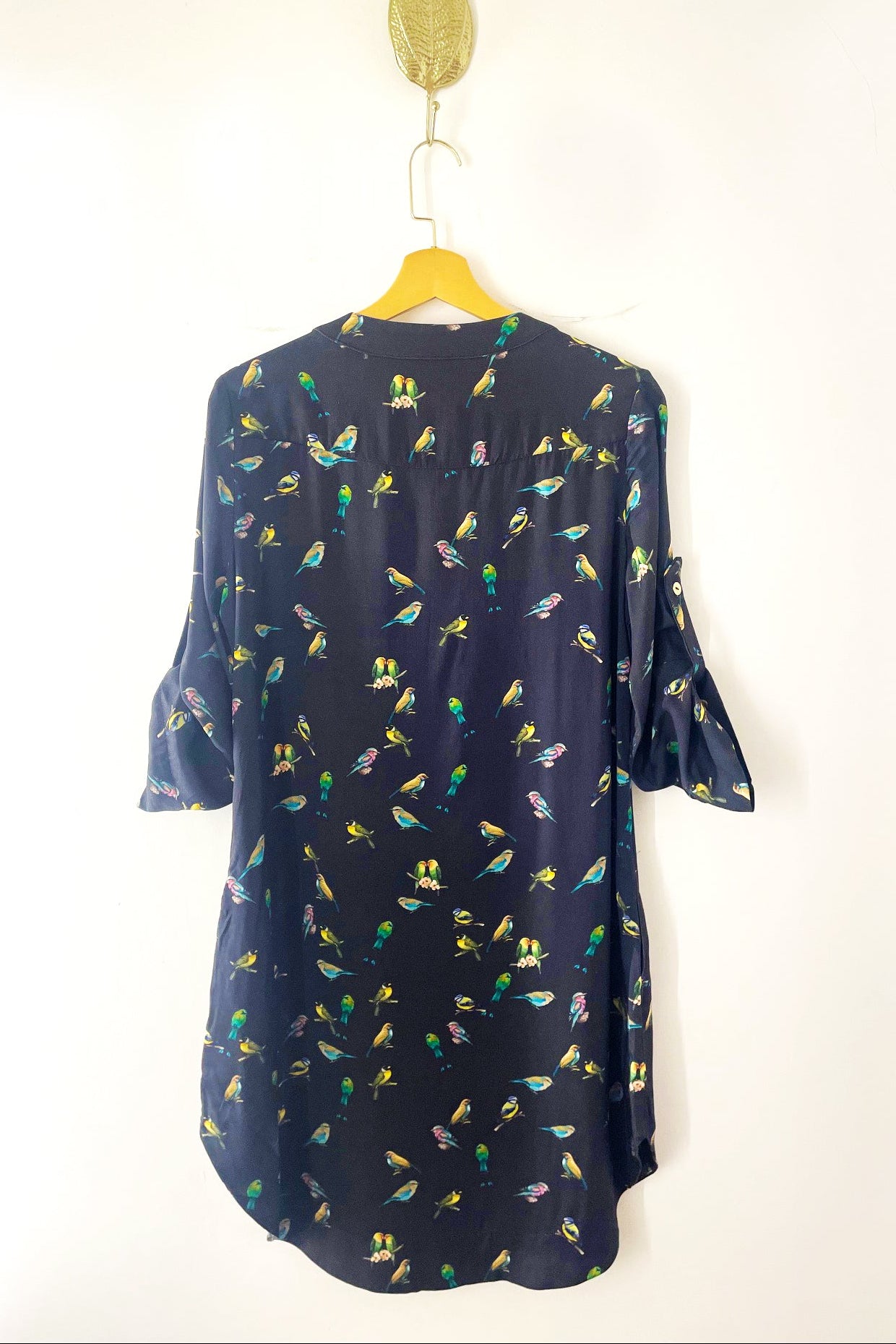 Vestido Bata Passarinho Vinho