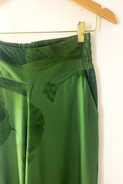 Calça Pantalona Verde Lagoa