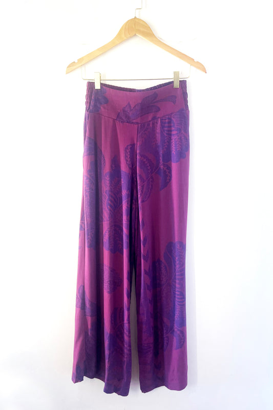 Calça Pantalona Vinho Rosado