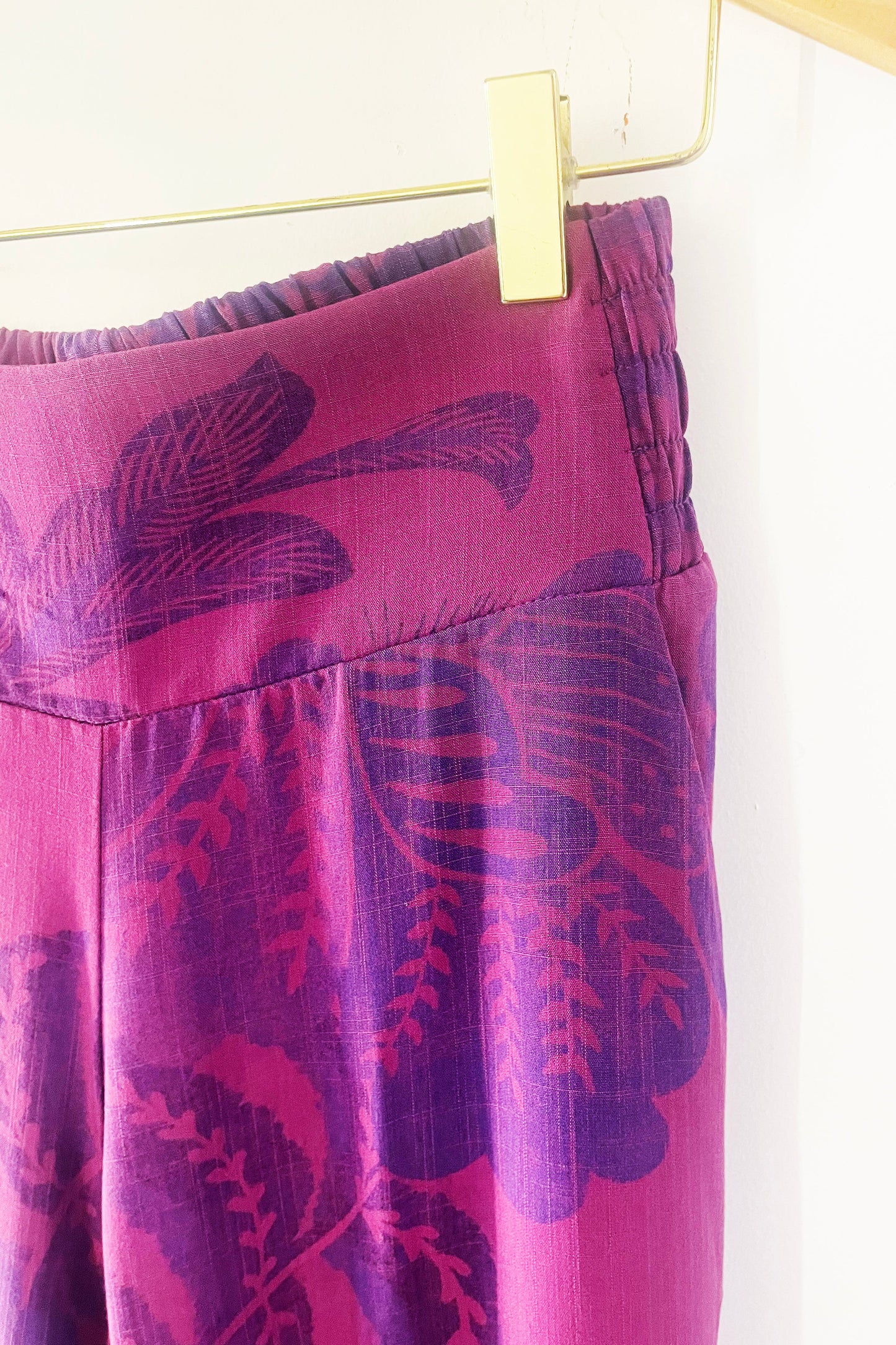 Calça Pantalona Vinho Rosado
