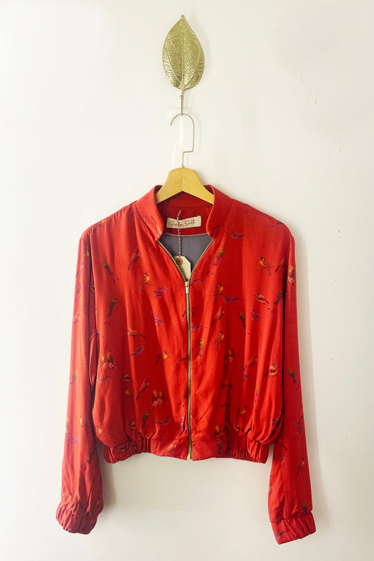 Jaqueta Bomber Passarinho Vermelho