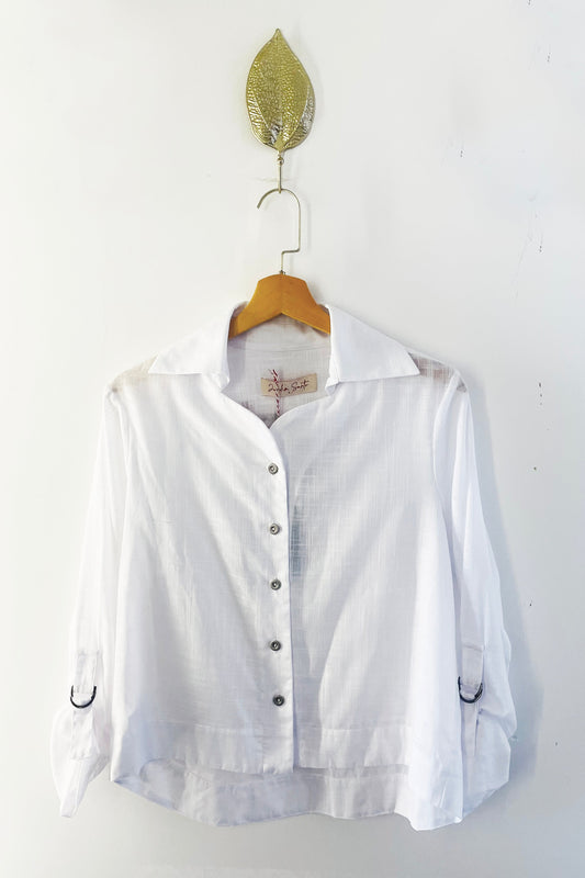 Camisa de Algodão Bordada