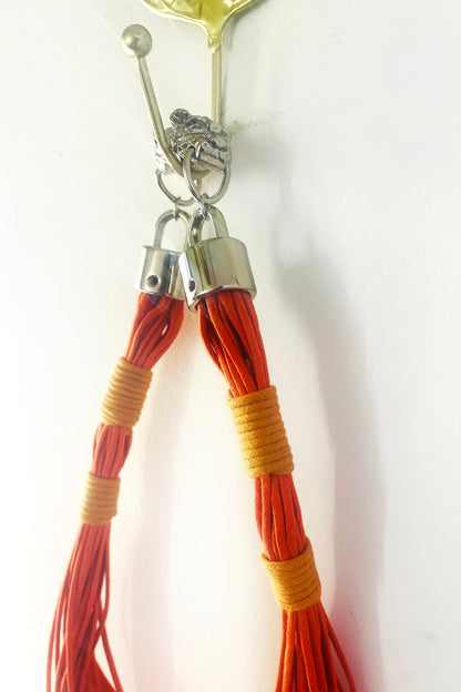 Colar Fio Encerado Coral