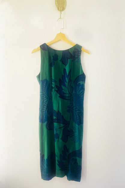Vestido Midi Folhagens