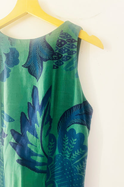 Vestido Midi Folhagens