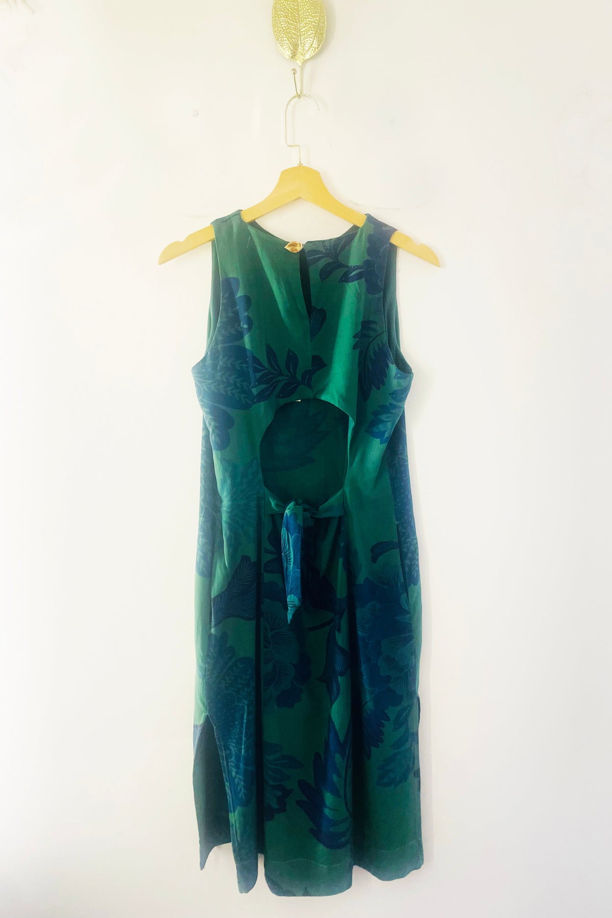Vestido Midi Folhagens
