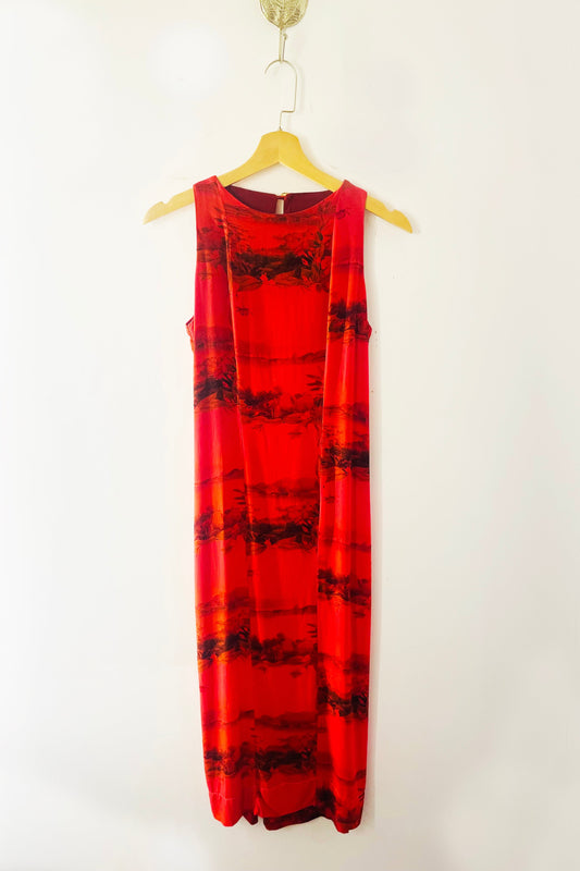 Vestido Midi Coral