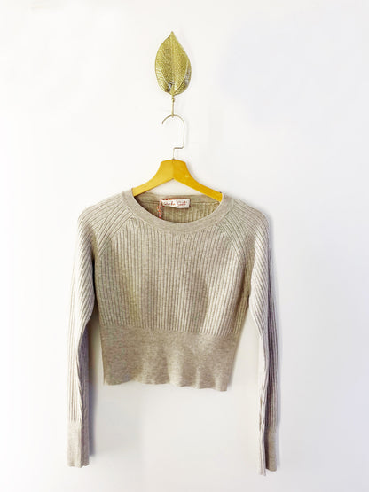 Sweater de Tricô Cropped