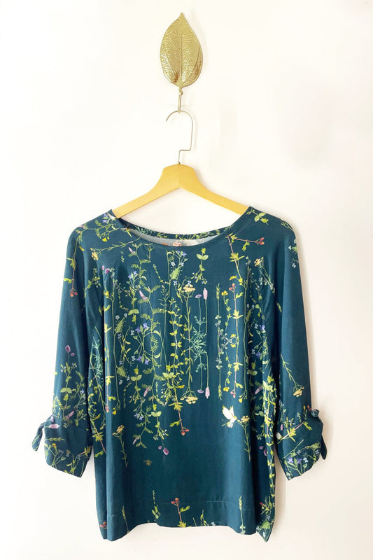 Blusa Nó Estampa Flores do Campo