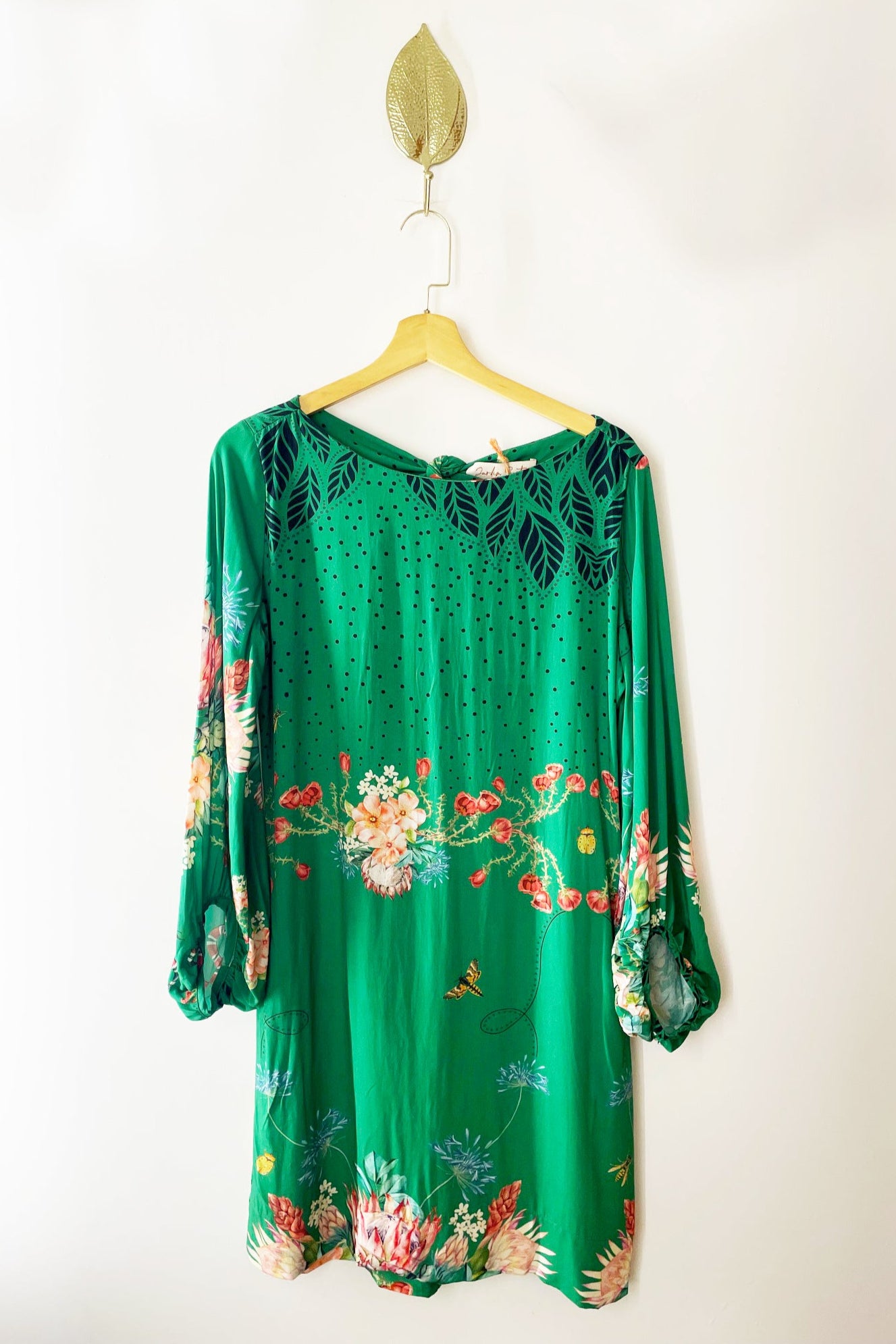 Vestido Nó Estampa Cobra Coral