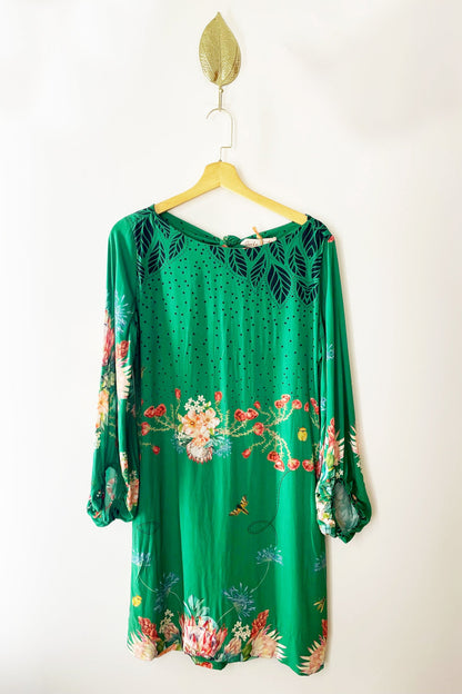 Vestido Nó Estampa Cobra Coral