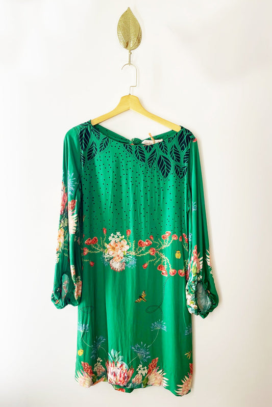 Vestido Nó Estampa Cobra Coral