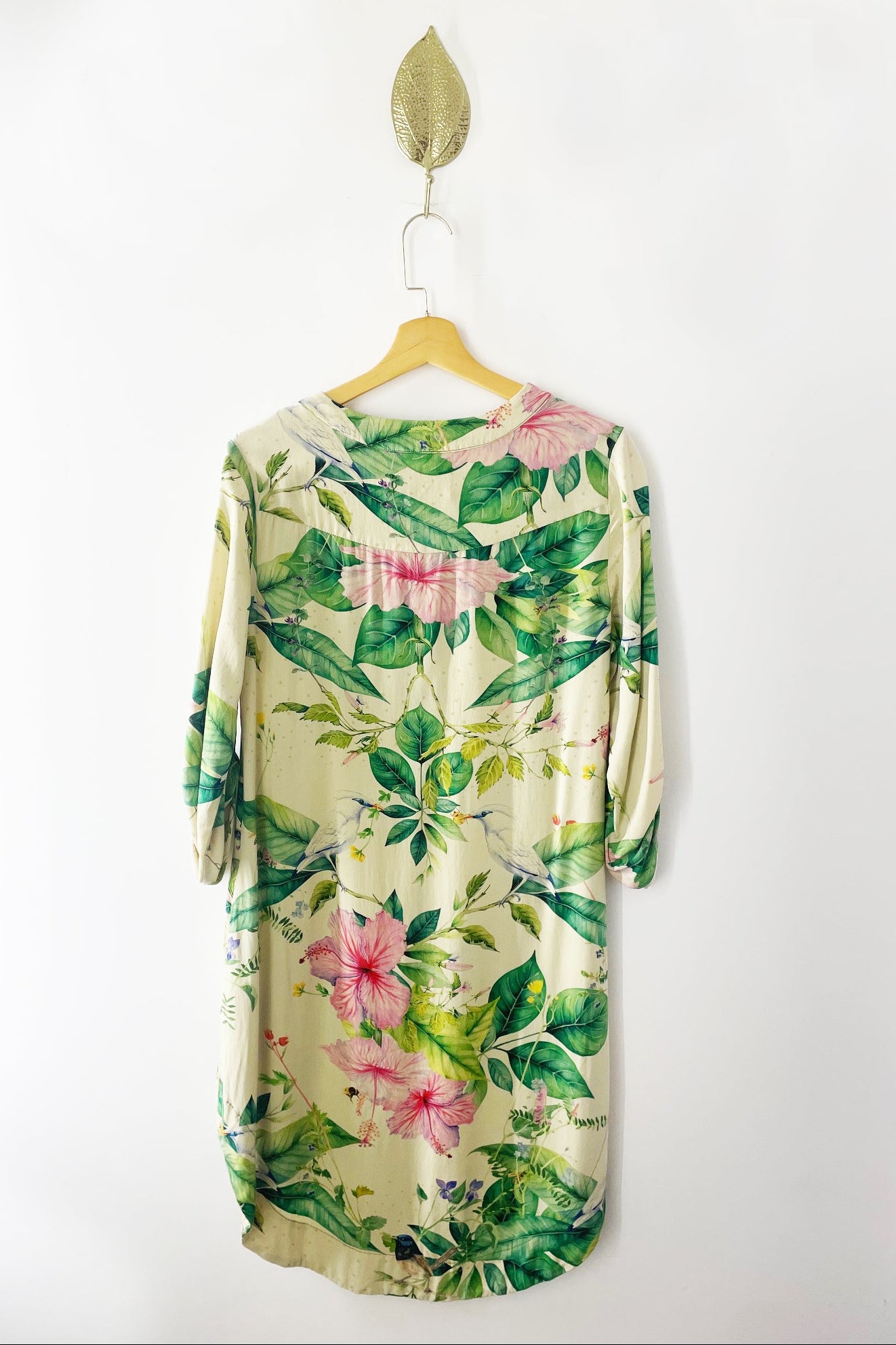 Vestido Bata Floral Fendi