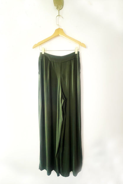 Calça Pantalona Verde Musgo