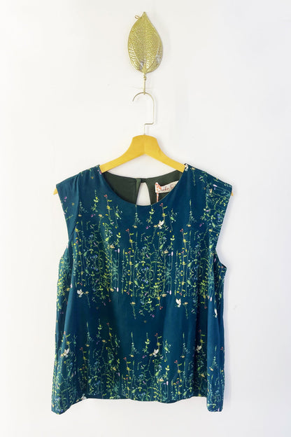 Blusa Trapézio Flores do Campo