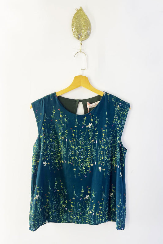 Blusa Trapézio Flores do Campo