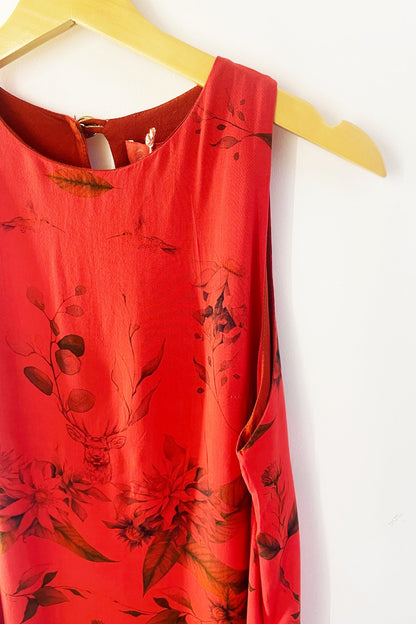 Vestido Trapézio Coral