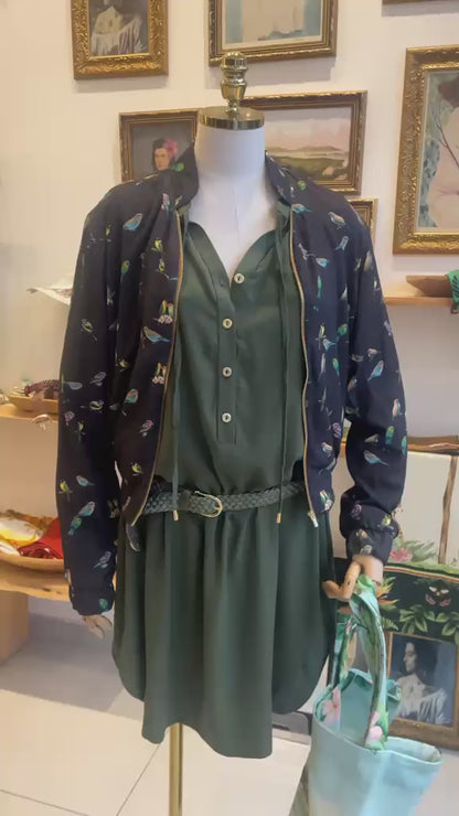 Jaqueta Bomber Passarinho Vermelho
